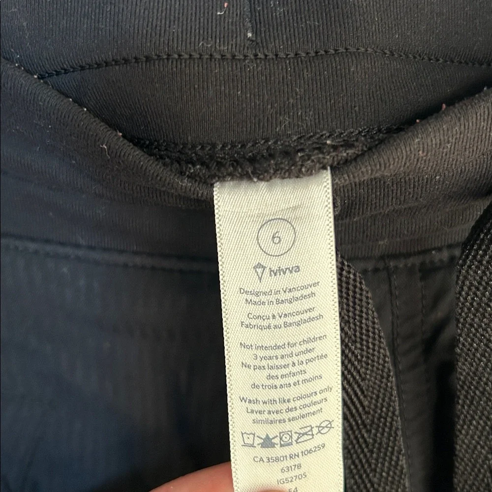 Ivivva Black Unlined Studio Exercise Pants - Picture 5 of 5